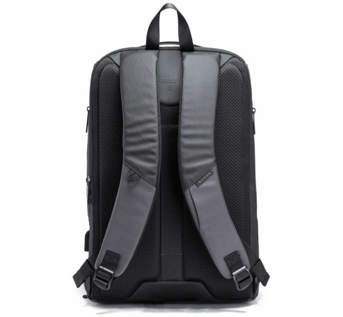 Рюкзак городско Bange BG-7078 30л ранец с отсеком для ноутбука до 15.6'' USB-разъем (Gray) (19377)