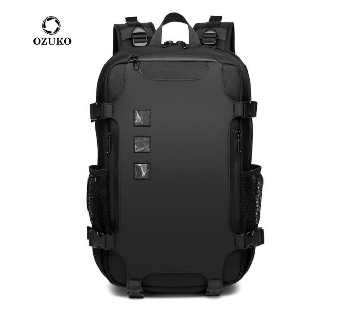 Рюкзак городской Ozuko 9388 деловой офисный с USB портом и отсеком для ноутбука до 15.6' 17л (Black) (19357)