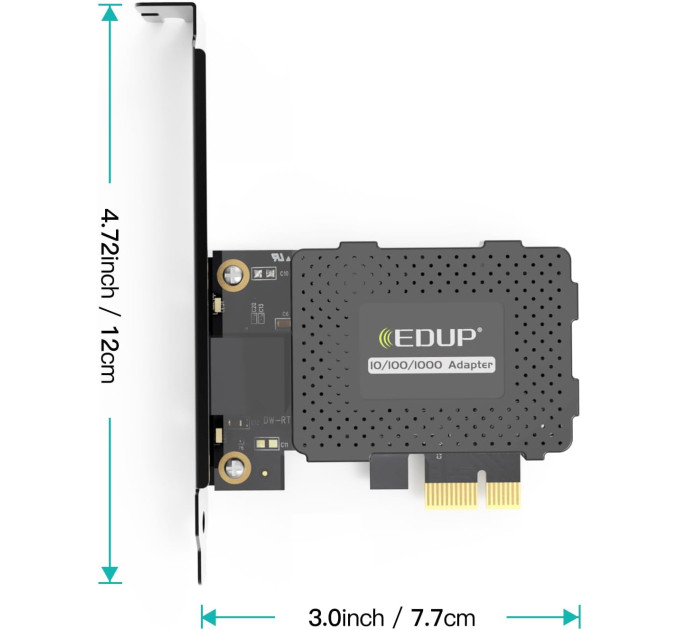 Сетевая карта EDUP EP-9602GS гигабитный сетевой адаптер PCI Express PCIe для ПК (19208)