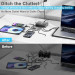 Сетевая зарядная станция ILEPO 500W на 2 USB+6 Type-C мультизарядное устройство мощный блок питания (Black) (19339)