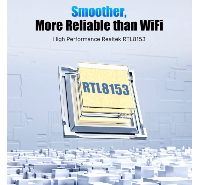 Сетевой адаптер Type-C на RJ45 Fenvi FR-G1000C 1000Mbps Gigabit Ethernet переходник сетевая карта (Black) (19128)