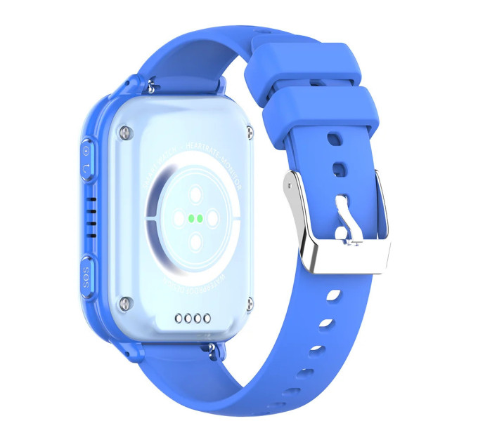 Смарт-часы детские Wonlex KT33 с камерой WI-FI GPS SIM-карта Original силиконовый ремешок (Blue) (17776)