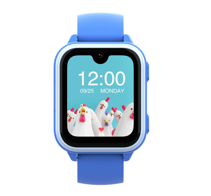 Смарт-часы детские Wonlex KT33 с камерой WI-FI GPS SIM-карта Original силиконовый ремешок (Blue) (17776)