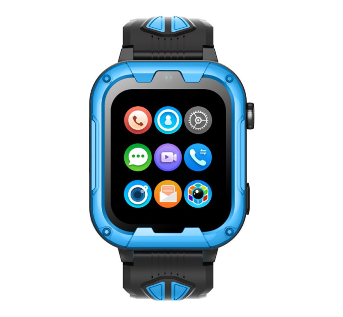 Смарт-часы детские с видеозвонком Wonlex KT32 Original WI-FI GPS SIM-карта (Blue) (18344)