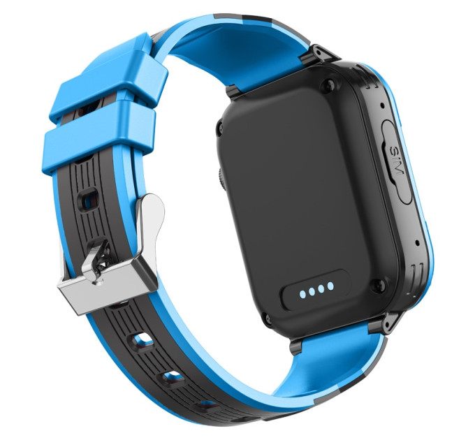 Смарт-часы детские с видеозвонком Wonlex KT32 Original WI-FI GPS SIM-карта (Blue) (18344)