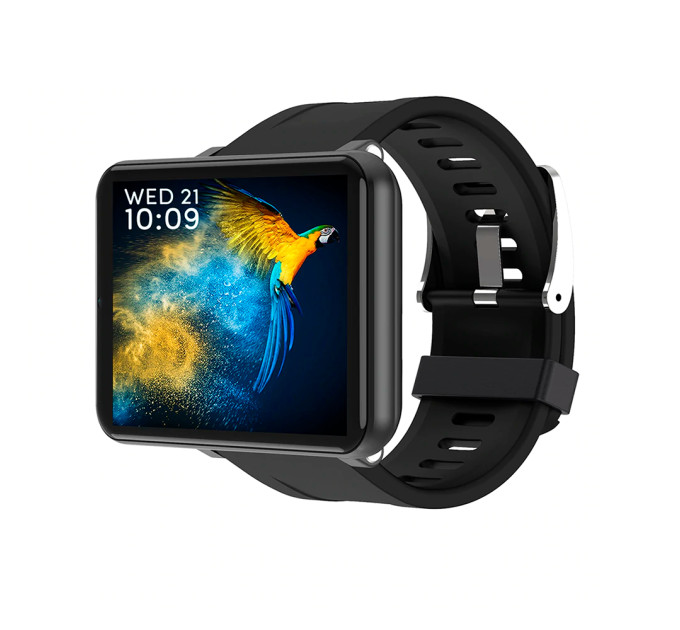 Смарт-часы с Sim картой 4G LEMFO LEMT 3G+32G Original силиконовый ремешок (Black Black) (16720)