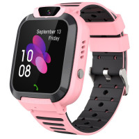 Смарт-часы телефон детские Smart Watch Q20 с видеозвонком WI-FI GPS SIM-карта (Pink)