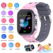 Смарт-часы телефон детские Smart Watch S1 с видеозвонком WI-FI GPS SIM-карта (Pink) (18582)