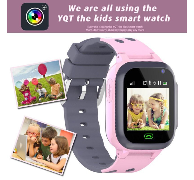 Смарт-часы телефон детские Smart Watch S1 с видеозвонком WI-FI GPS SIM-карта (Pink) (18582)