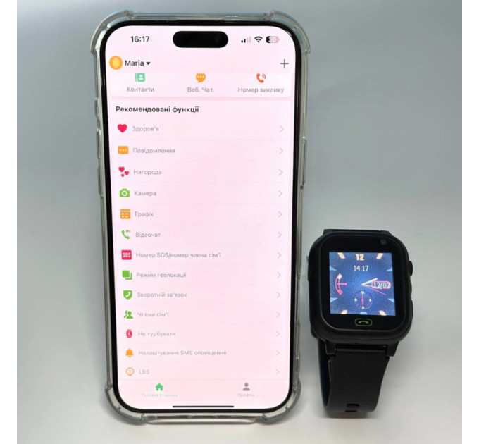 Смарт часы-телефон детские C005 с камерой GPS SIM-карта (Black) (18333)
