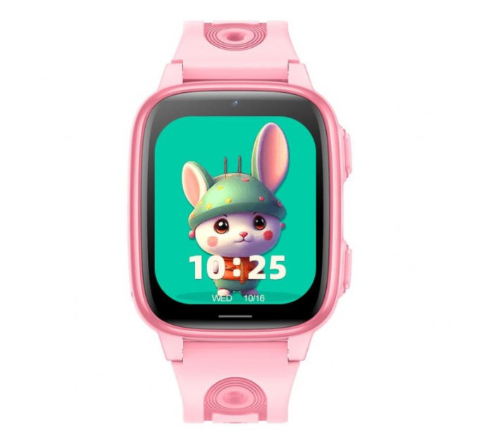 Смарт часы-телефон детские Wonlex CT23 Original с видеозвонком WI-FI GPS SIM-карта (Pink) (18355)