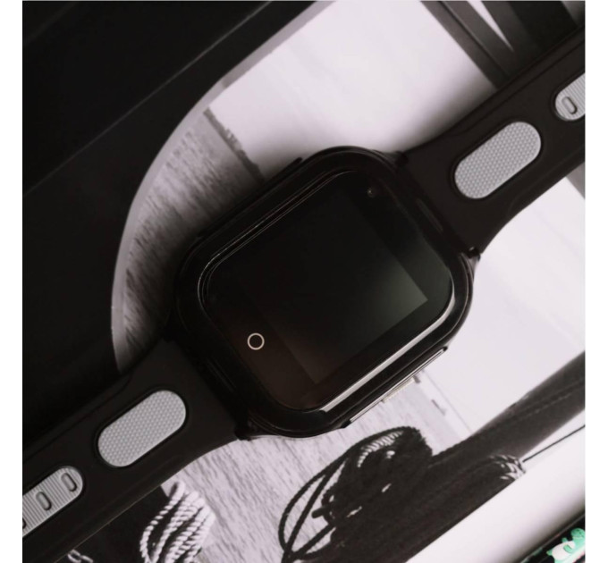 Смарт часы-телефон детские Wonlex KT24S 4G камера прослушка геозона WI-FI GPS SIM Original (Black) (16998)