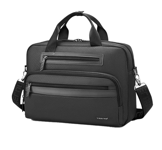 Сумка для ноутбука до 14.1'' Tigernu T-L5207 деловой портфель через плечо 12л (Black) (19392)