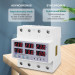 Цифровое реле контроля напряжения и тока трехфазное TOMZN TOVPD3-100VAS 100A 3×220V Умный защитный автомат переменного тока (19601)