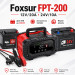 Умное зарядное устройство автомобильное Foxsur FPT-200 Автоматическое импульсное с функцией восстановления 12V 20А - 24V 10A LiFePO4 (Red) (19439)