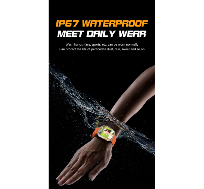 Умные смарт-часы телефон LEMFO B33 Original с камерой GPS Wi-Fi SIM-карта силиконовый ремешок (Silver Orange) (18753)