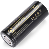 Аккумулятор 26650 LiitoKala Lii-50A 5000 mAh силовой литий-ионный Li-Ion 25А, 3.7V Плоский плюс