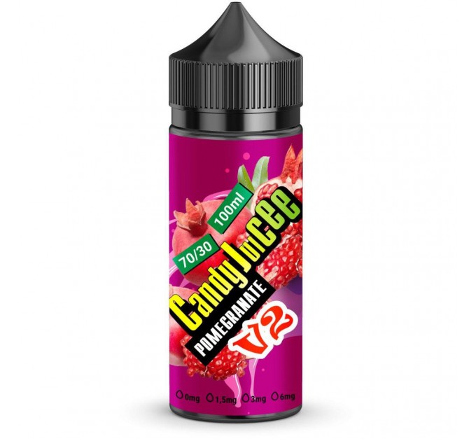 Рідина для електронних сигарет Candy Juicee V2 Pomegranate 6мг 100мл (Гранат)