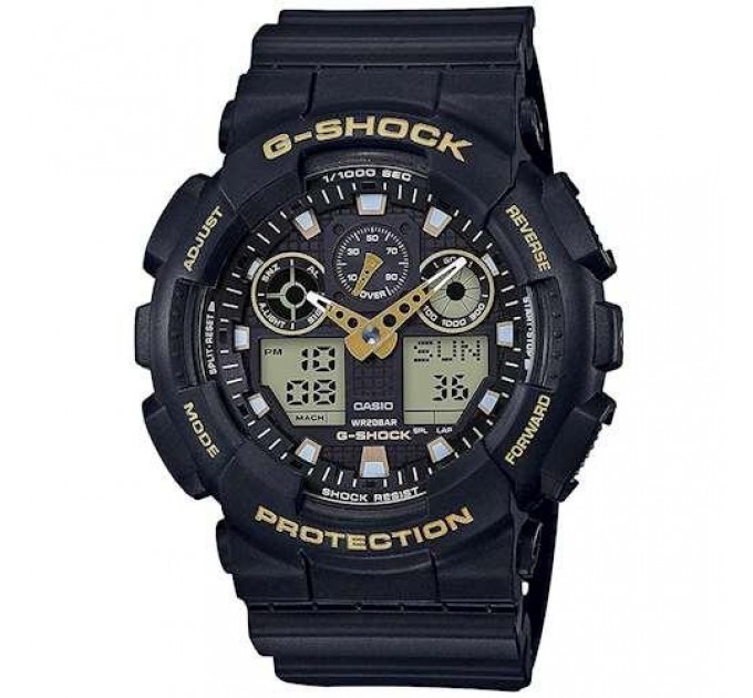 Годинник наручний G-SHOCK GA-100B (Black Yellow)