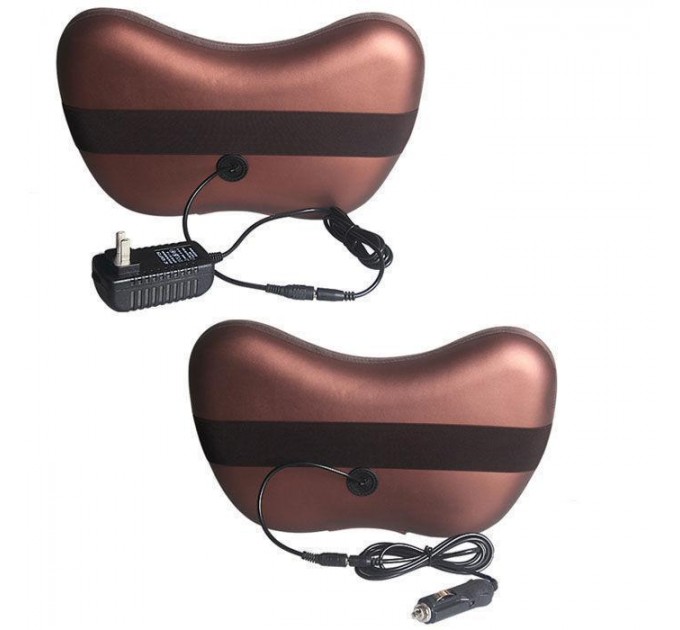 Массажер Подушка для спины и шеи Massage pillow GHM 8028 (Brown)