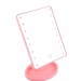 Косметическое Зеркало с ЛЕД подсветкой для макияжа Large 22 LED Mirror (Pink)