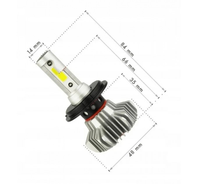 Лампа автомобильная LED S9 H7 (Silver) 