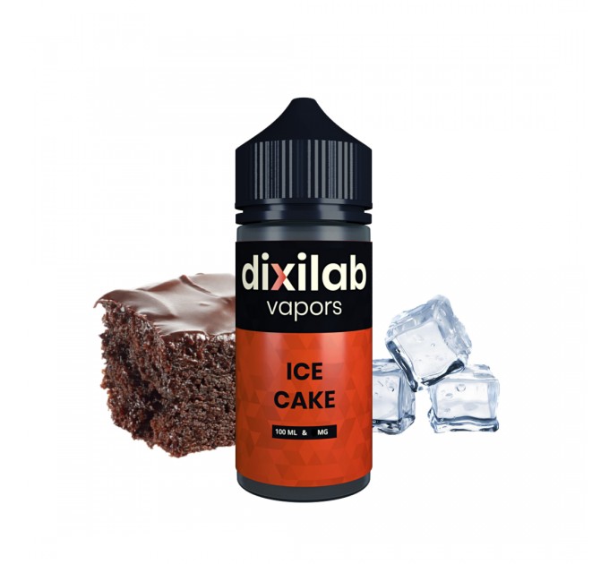 Жидкость для электронных сигарет Dixilab ICE CAKE 1.5 мг 100 мл (Шоколадный чизкейк + Куллер)