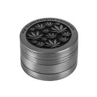 Гриндер для тютюну Амстердам HL-243 High Quality Designed (Silver Black)
