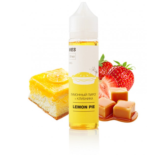 Жидкость для электронных сигарет WES Lemon Pie 6 мг 60 мл (Лимонный пирог+клубника)