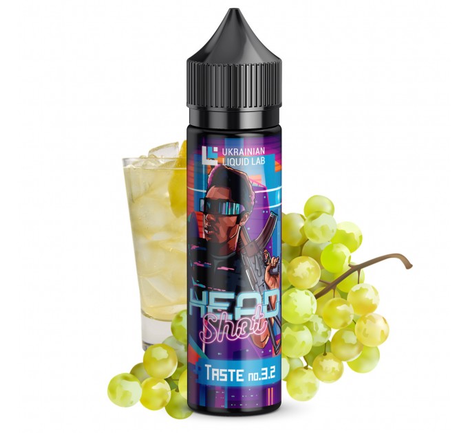 Жидкость для электронных сигарет Headshot NEW №3.2 6 мг 60 мл (Виноградная содовая)