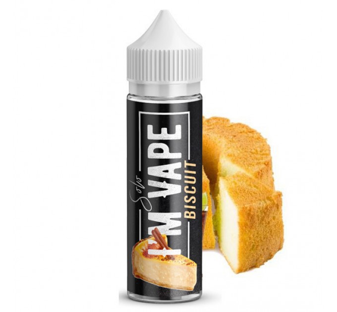 Жидкость для электронных сигарет I'М VAPE Biscuit 0 мг 60 мл (Бисквит)
