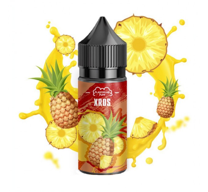 Жидкость для POD систем Flavorlab XROS Salt Pineapple 30 мл 65 мг (Ананас)
