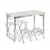 Стол чемодан раскладной со стульями Folding Table 13310 (White)