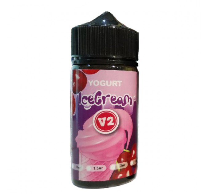 Рідина для електронних сигарет Ice Cream V2 Yogurt 6мг 100мл (Йогуртове морозиво)