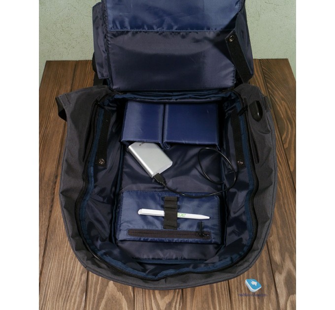 Рюкзак для ноутбука с USB Bobby (Purple Black)