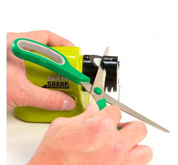 Точилка для ножей и ножниц электрическая Swifty Sharp WJ24 (Green)