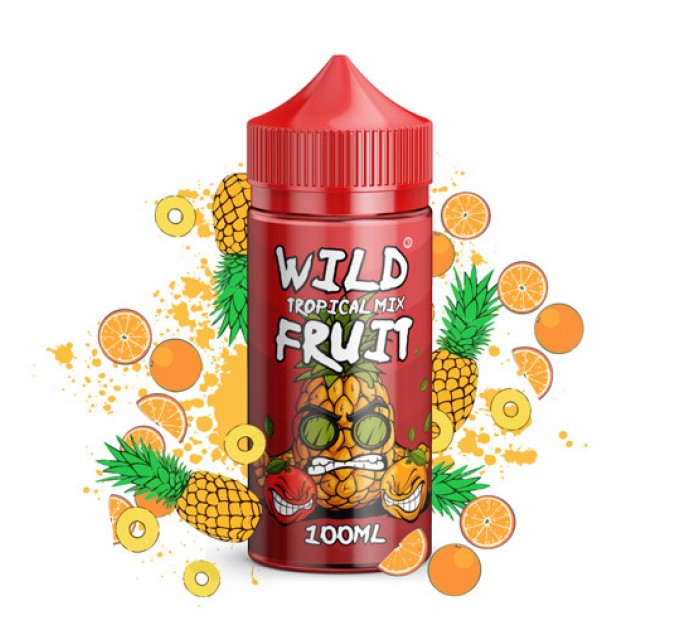 Жидкость для электронных сигарет Wild Fruit Tropical mix 1.5 мг 100 мл (Тропические фрукты с кокосом)