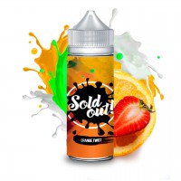 Жидкость для электронных сигарет Sold Out Orange Twist 0 мг 120 мл (Апельсин с клубникой и кокосом)
