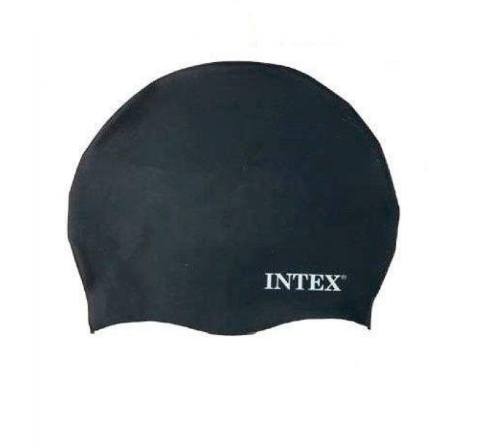 Шапочка для плавання Intex дорослим та дітям (Чорна)