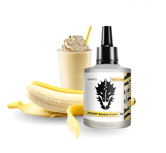 Рідина для електронних сигарет SMAUGY BananaCream 3мг 30 мл (Банан із вершковим кремом)