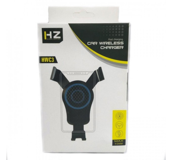 Тримач телефону з бездротовою зарядкою HZ HWC3 (Black)