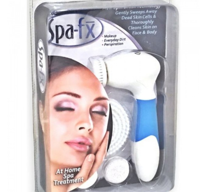 Електрична Щітка для вмивання та чищення обличчя Spa Fx (Blue)