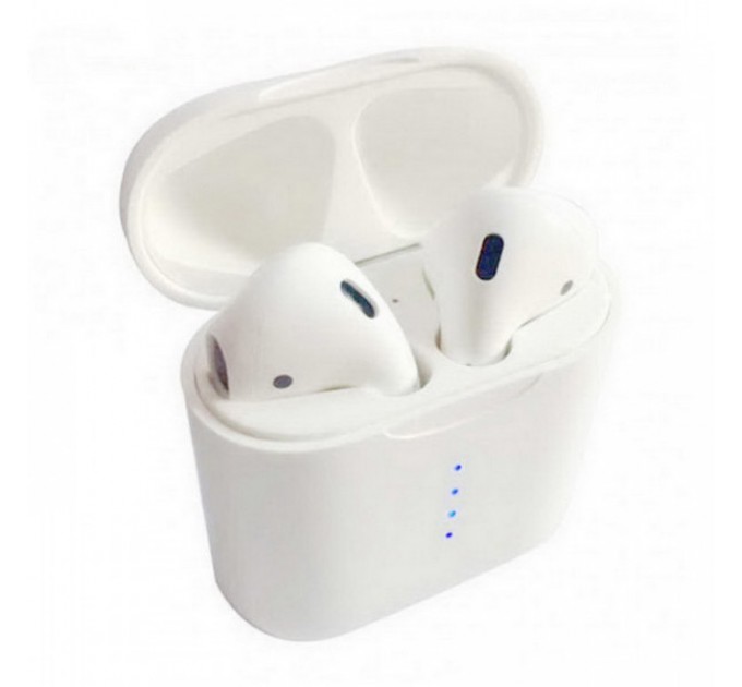 Бездротові блютуз навушники i100 TWS з боксом для заряджання White