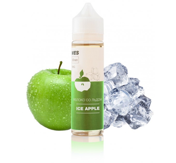 Рідина для електронних сигарет WES Ice Apple 6 мг 60 мл (Яблуко з льодом)
