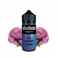 Рідина для електронних сигарет Dixilab ICE CREAM 0 мг 100 мл (ванільне морозиво + ягоди)