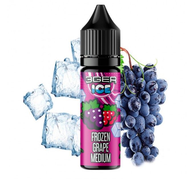 Жидкость для POD систем 3GER Salt Frozen Grape 15 мл 50 мг (Замороженный виноград)