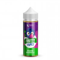 Рідина для електронних сигарет Frutty Vapes Bubble Blueberry 0 мг 120 мл (Чорнична жуйка)