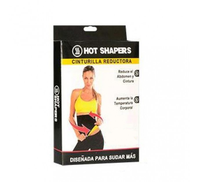 Пояс для похудения утягивающий Hot Shapers (Black Yellow, М)