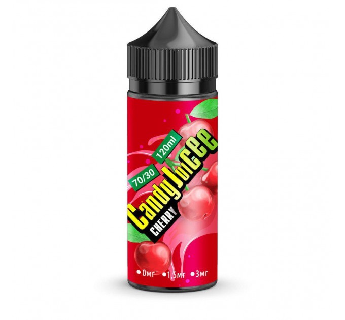 Рідина для електронних цигарок Candy Juicee Cherry 0 мг 120 мл (Вишня)