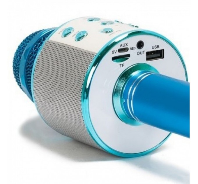 Мікрофон для караоке WS 858 (Blue)